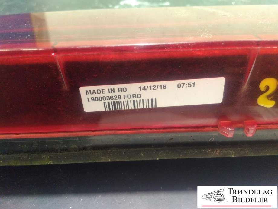 Baklykt bremselys bakrute til Ford Transit Connect 2013-2018 Type II, Fase 1  (L90003629|)