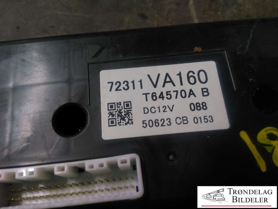Varmeapparat betjening til Subaru Levorg 2015-2019 (72311 VA160|T64570AB|)