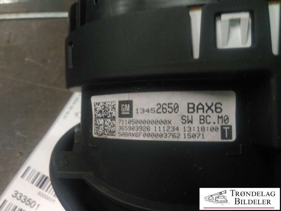 Instrumentpanel til Opel Adam 2013-2016  (13452650|365903926|)
