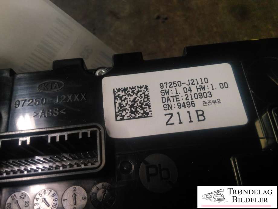 Varmeapparat betjening til Kia e-Soul 2019-->> (Type III)  (97250-J2110|)