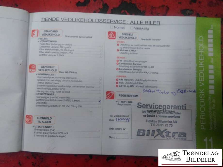 Motor diesel til Citroën C5 2005-2008 (Type I, Fase 2)  (9HY|)