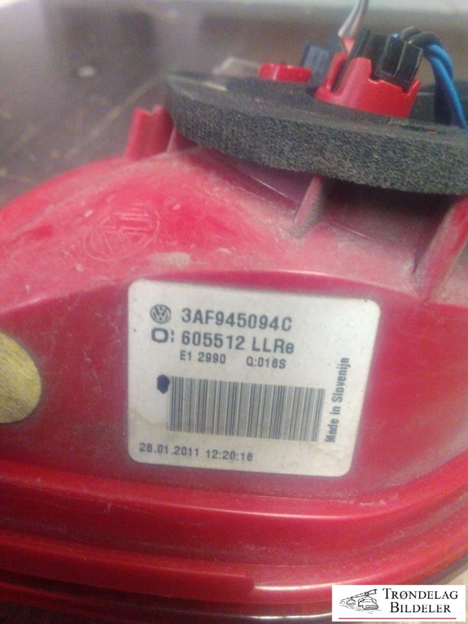 Baklykt venstre indre til VW Passat 2011-2015 (B7) (B7) (3AF945093B|)
