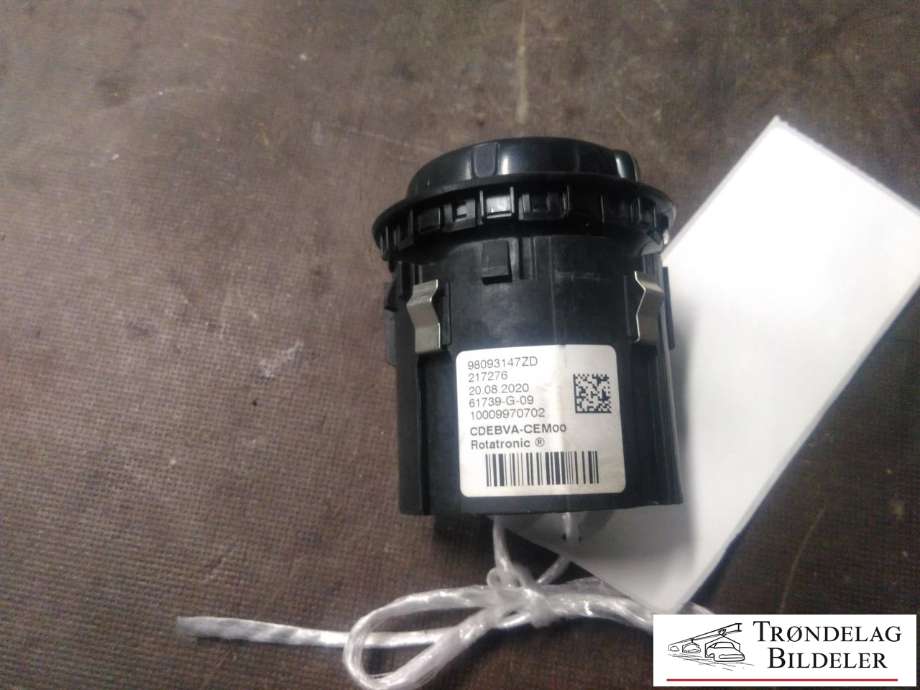 Girstang/girvelger automat til Peugeot Partner 2019-->> (Type III) (98093147ZD|)