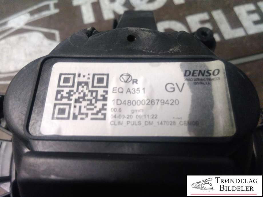 Varmeapparat motor til Peugeot Partner 2019-->> (Type III)  (98 212 923 80|98 497 170 80|)