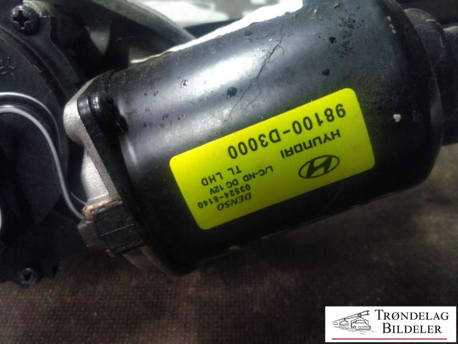Viskermotor frontrute komplett m/overføring til Hyundai Tucson 2015-2020  (98100-D3000|03524-6140|)