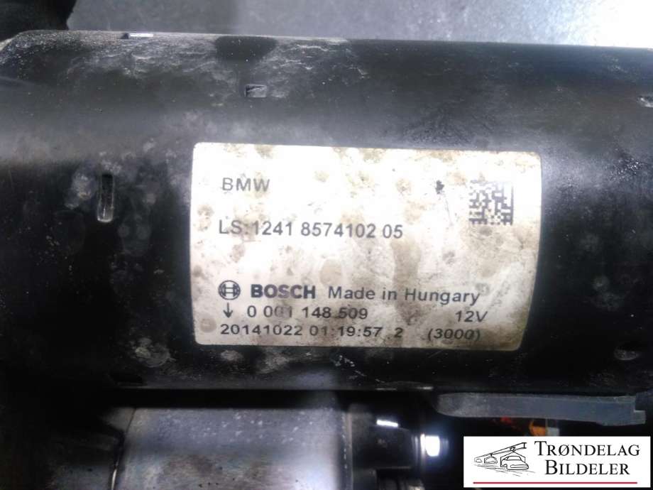 Starter diesel til BMW 5-Serie 2010-2017 (F10/F11) (F10/F11) (BOSCH|12 41 7 798 006|12 41 7 804 140|12 41 7 812 034|12 41 7 823 700|12 41 7 823 701|12 41 8 506 657|12 41 8 509 198|12 41 8 515 795|12 41 8 515 796|12 41 8 519 154|12 41 8 570 238|12 41 8 570 383|12 41 8 574 102|12 41 8 577 006|LRS04025|0001148509)