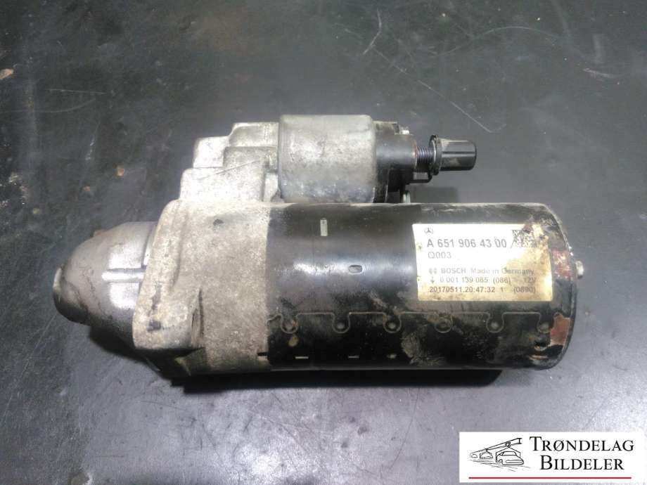 Starter diesel til Mercedes Vito 2014-->> (W447) (W447) (BOSCH|A6519064300|A651906430080|0001139085(086)|A651906430081|0986024590|A6519062300|A651906230080|A6519062400|A651906240080|A6519062800|A651906280080|LRS02522|A6519061200|0001149400|)