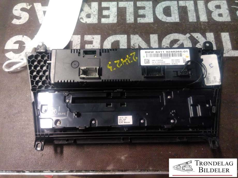 Varmeapparat betjening til BMW X3 2010-2017 (F25) (F25) (BMW|6411 9312722-01|61 31 9 351 155|)
