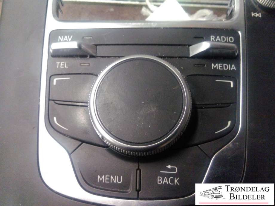 Bilstereo navigasjon betjeningspanel til Audi A3 2012-2016 (Type III, Fase 1)  (8V0919614P|)