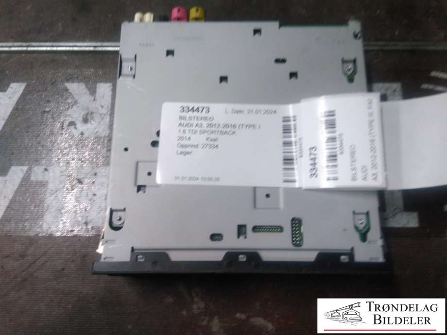 Bilstereo til Audi A3 2012-2016 (Type III, Fase 1)  (8V0 035 842 B|)