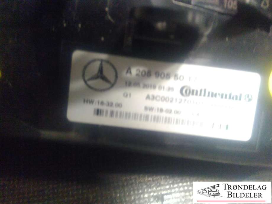 Varmeapparat betjening til Mercedes EQC 2019-->>  (A2059055017|)