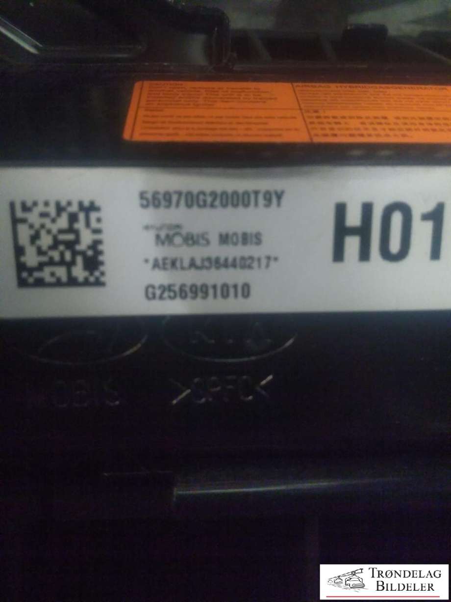 Airbag kne til Hyundai Ioniq Electric 2016-2019 (Fase 1) (56970G2000T9Y|)