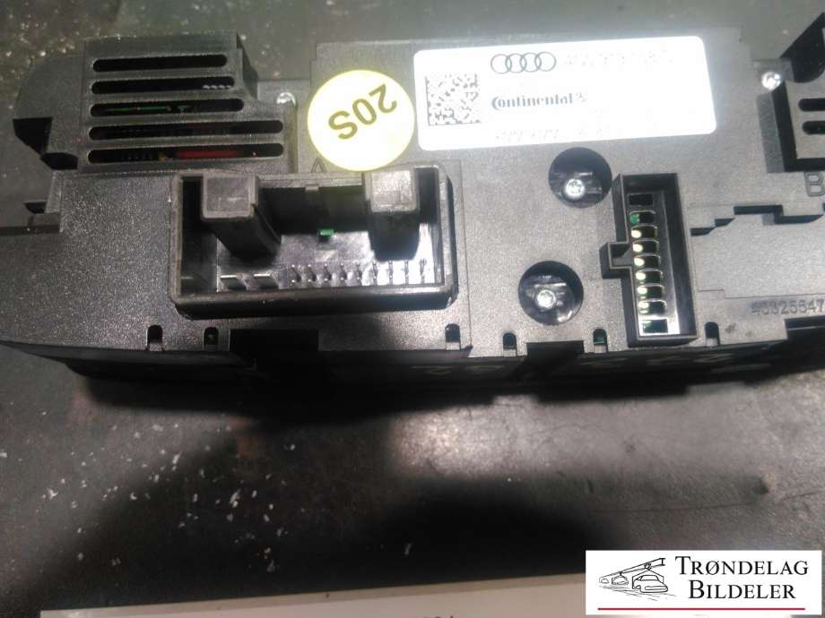 Varmeapparat betjening bak til Audi A7 2010-2014 (Type I, Fase 1) (CONTINENTAL|4G0 919 158 C|)