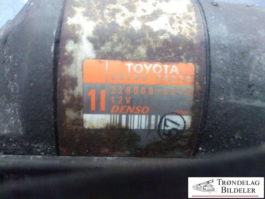 Starter til Toyota RAV4 2000-2006 (Type II) (28100-03100|28100-74260|28100-74270|986025320|22800-6273|LRS01660)