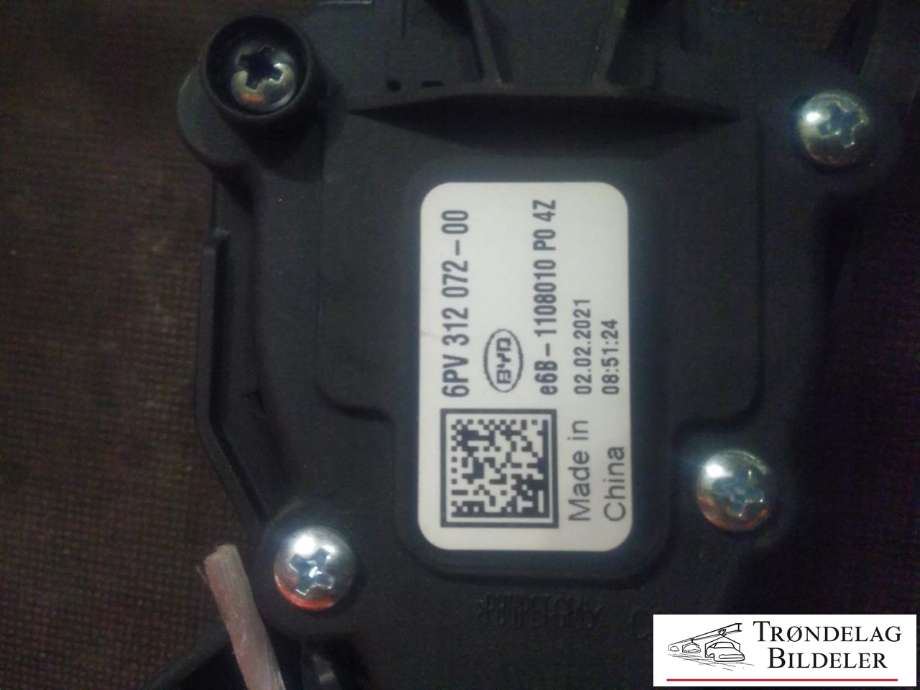 Pedal gass til BYD T3 2020-->>  (6PV312072-00|E6B-1108010 P0 4Z|)