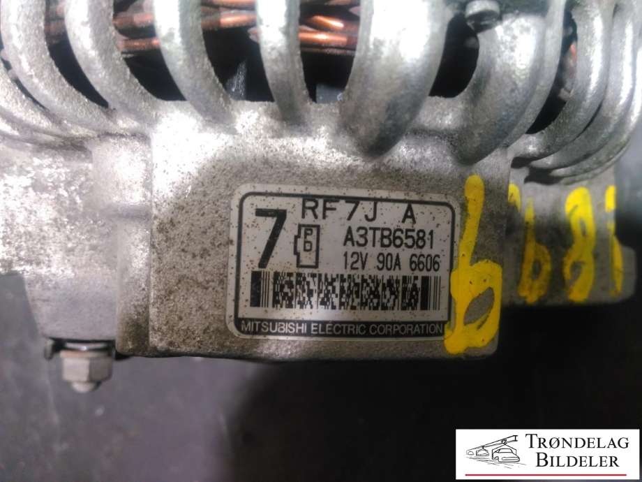 Dynamo diesel til Mazda 6 2002-2008 (Type I)  (A3TB6581|RF7J18300A|RF7J-18-300B|A003TB6581|A3TB6581A|27-5559)