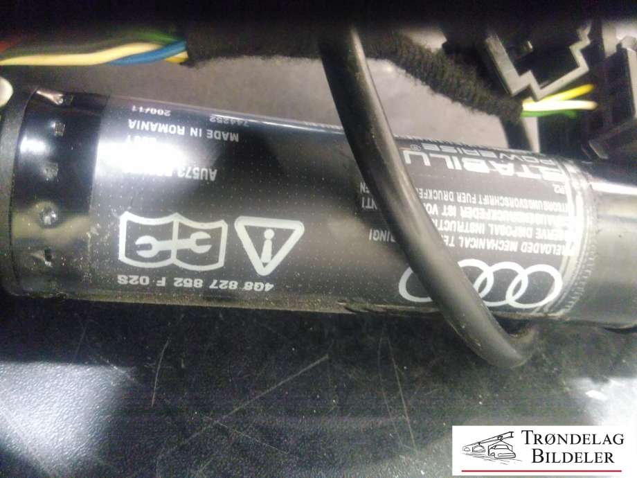 Baklukedemper høyre til Audi A7 2010-2014 (Type I, Fase 1)  (4G8 827 515 A|4G8 827 515 B|4G8 827 858 R|4G8 827 858 S|)