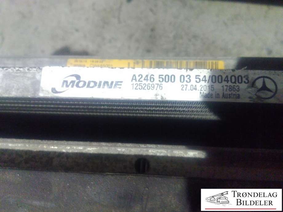 Radiatorpakke til Mercedes B-Klasse, electric drive 2014-2018 (W242) (W242) 