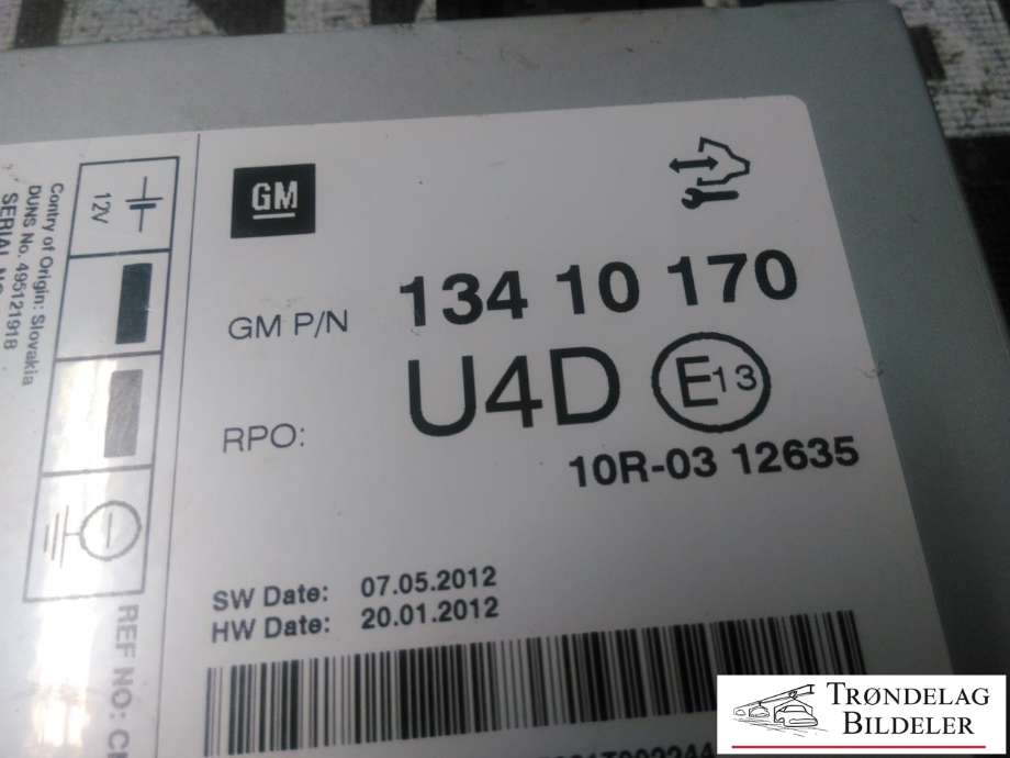 Antenne forsterker til Opel Mokka 2012-2016 (Type I, Fase 1) (GM|134 10 170|)