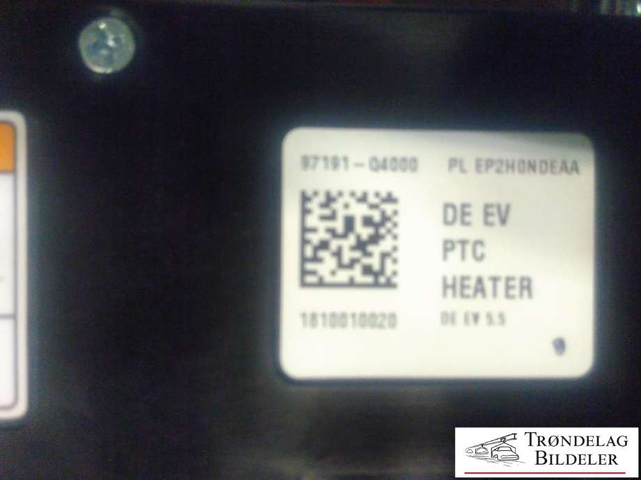Varmeapparat PTC-heater til Kia Niro 2016-2021 (97191Q4000|)