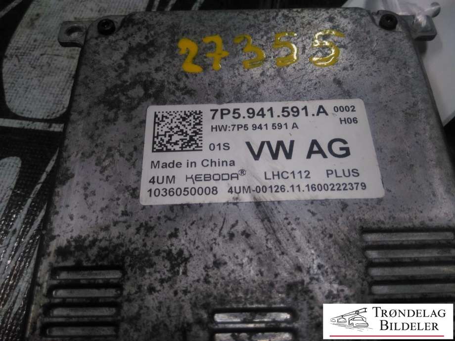 Styreenhet xenon/ballast til Škoda Octavia 2017-2020 (Type III, Fase 2) (7P5 941 591 A|)