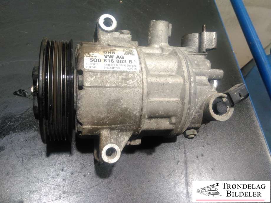 Aircondition kompressor til Škoda Octavia, 2017-2020 (Type III, Fase 2)  (890607|5Q0 816 803 D|5Q0816803|5Q0816803B|5Q0816803C)