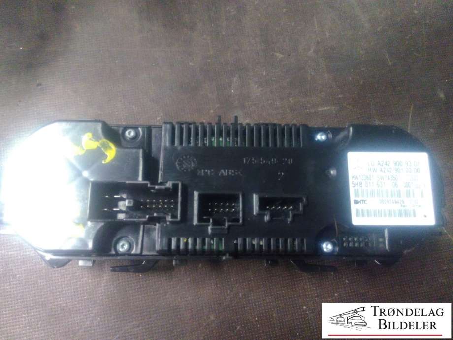 Varmeapparat betjening til Mercedes B-Klasse, electric drive 2014-2018 (W242) (W242) (A2429009301|)
