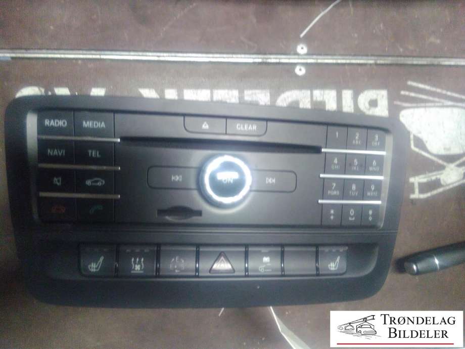 Bilstereo navigasjon betjeningspanel til Mercedes B-Klasse, electric drive 2014-2018 (W242) (W242) (A2469004819|)
