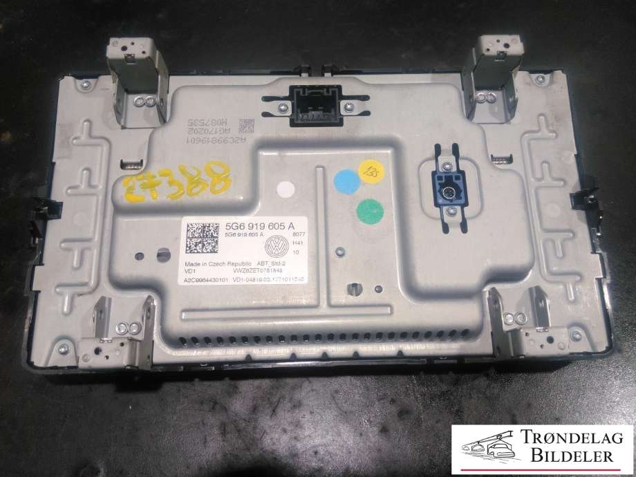 Bilstereo navigasjon skjerm til VW Golf VII 2017-2020 (Fase 2)  (5G6919605A|)