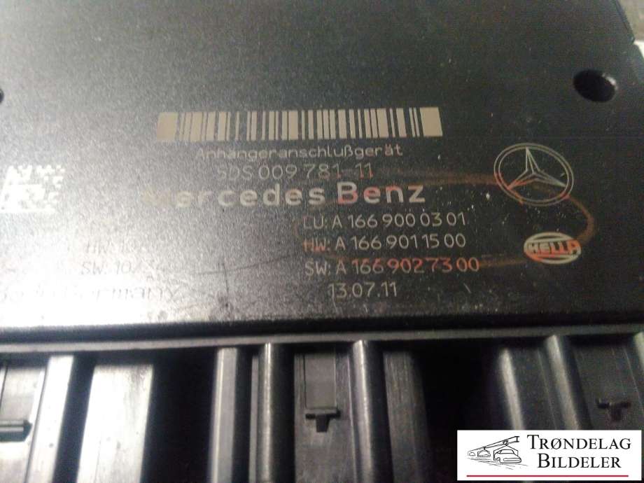 Styreenhet hengerfeste til Mercedes ML 2011-2015 (Fase 1) (W166) (W166) (A1669000301|5DS 009 781-11|A1669011500|A1669027300|)