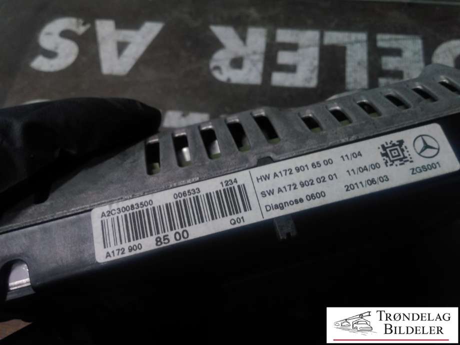 Bilstereo navigasjon skjerm til Mercedes ML 2011-2015 (Fase 1) (W166) (W166) (A2C30083500|)