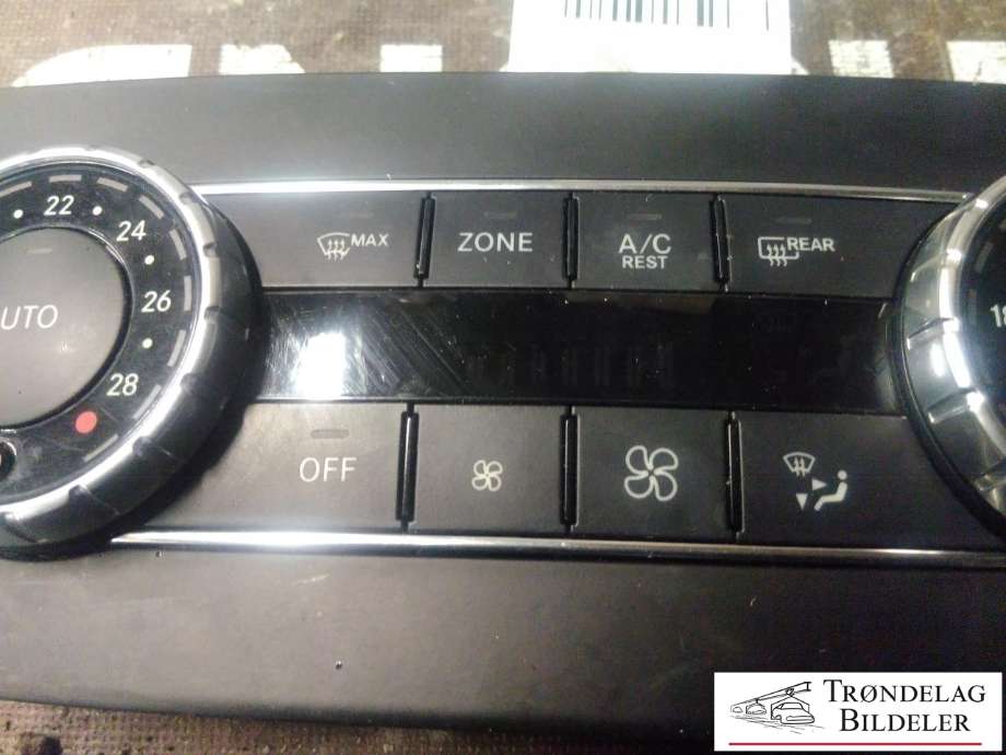 Varmeapparat betjening til Mercedes ML 2011-2015 (Fase 1) (W166) (W166) (A 166 900 17 04|)