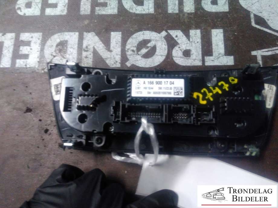Varmeapparat betjening til Mercedes ML 2011-2015 (Fase 1) (W166) (W166) (A 166 900 17 04|)