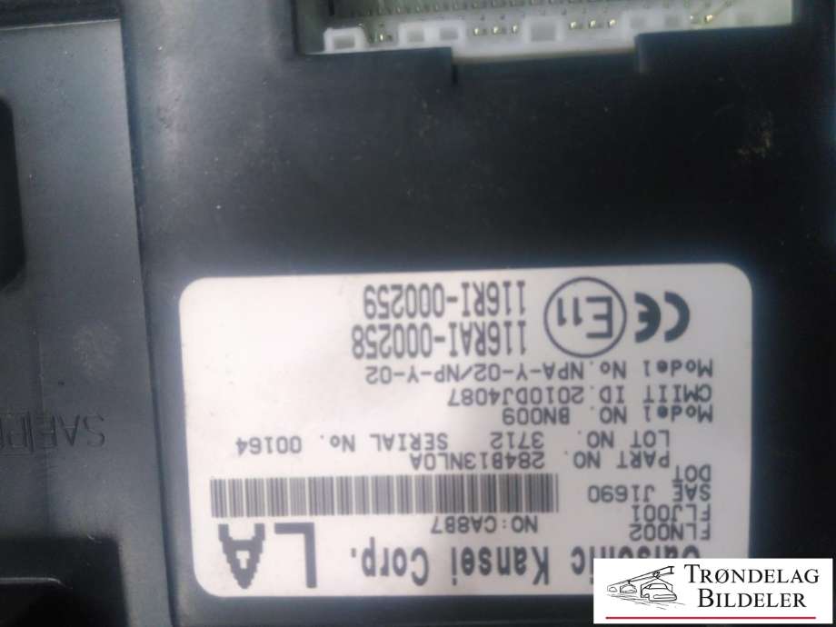 Styreenhet comfort (BCM) til Nissan Leaf 2011-2017 (Type I)  (284B1-3NL0A|)