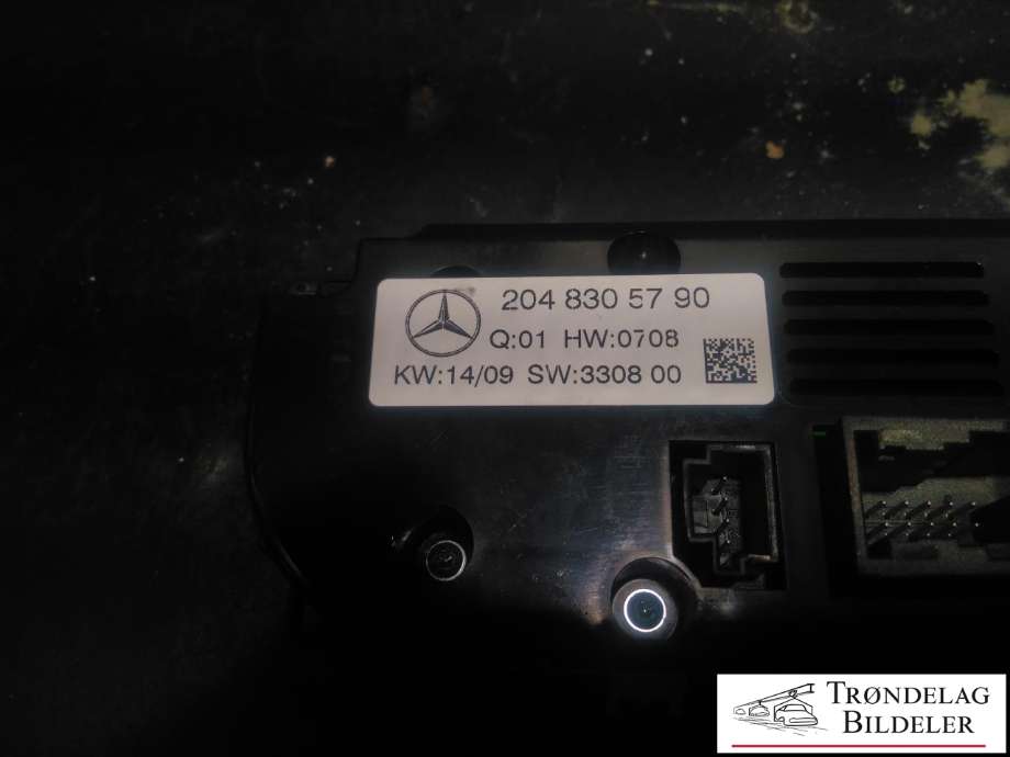 Varmeapparat betjening til Mercedes GLK 2008-2015 (X204) (X204) (204 830 57 90|)