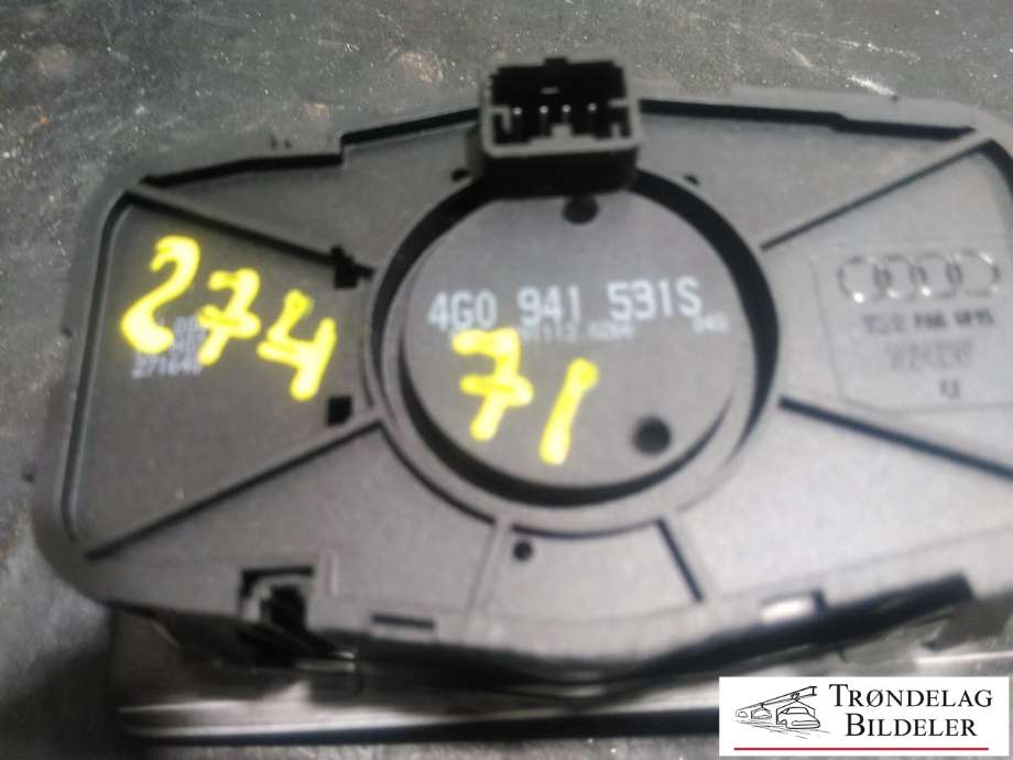 Bryter lys til Audi A6, Allroad 2012-2014 (Type III, Fase 1) (C7) (C7) (4G0 941 531 S|)
