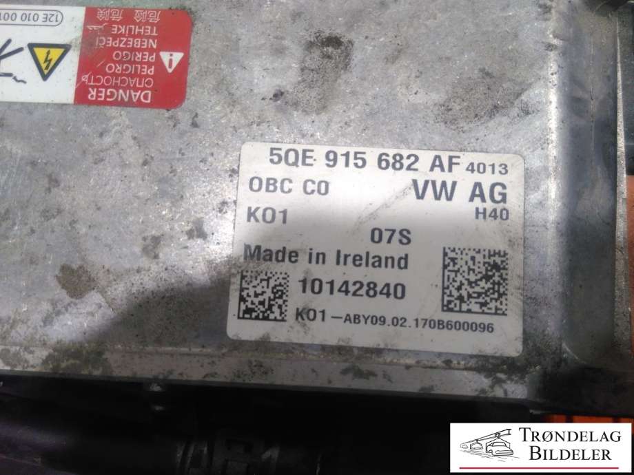 Batterilader (OBC - On Board Charger) til VW Golf VII 2017-2020 (Fase 2)  (5QE915682AF|)