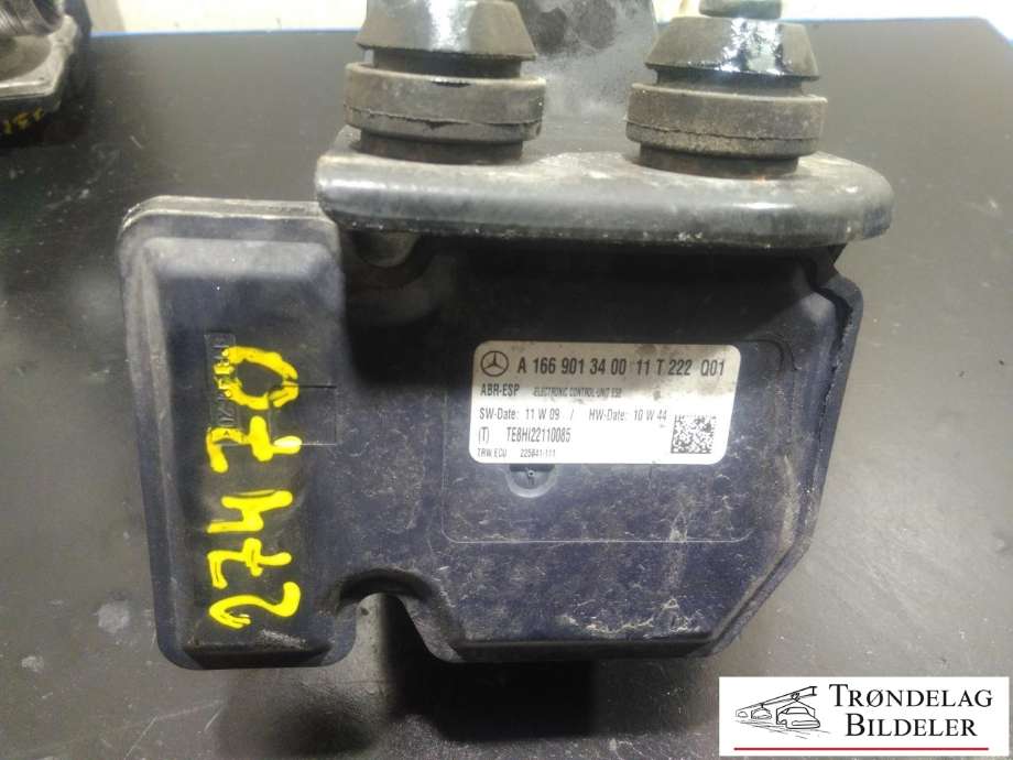 ABS sentral til Mercedes ML 2011-2015 (Fase 1) (W166) (W166) (A1664311512|A 166 431 11 12|A 166 431 27 12|A 166 431 43 12|A 166 431 48 12|A 166 431 33 12|A 166 431 08 00)
