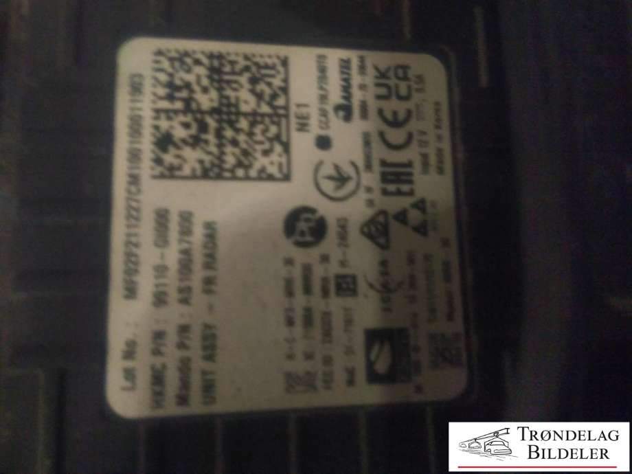 Sensor radar til Hyundai Ioniq 5 2021-->>  (99110G1000|)
