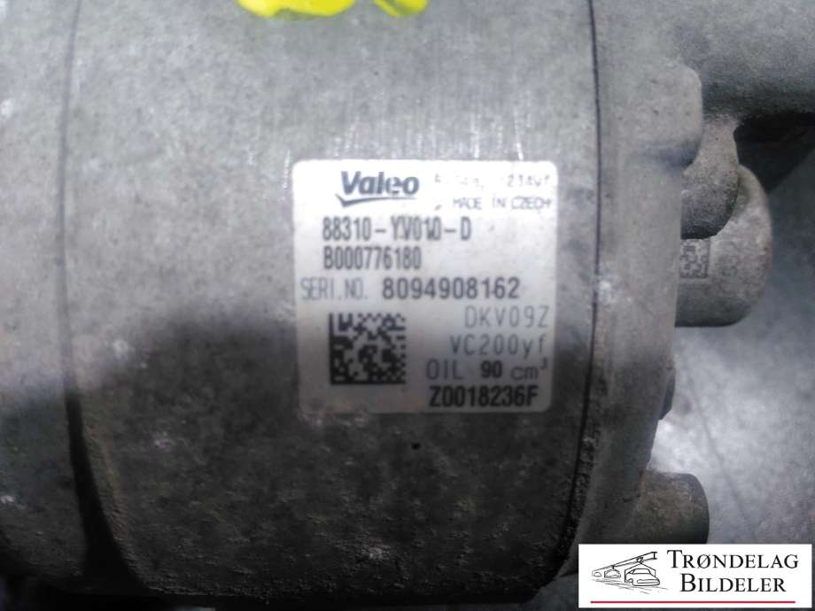 Aircondition kompressor til Toyota Aygo 2014-->> (Type II)  (VALEO|88310YV010|B000776180|890649|51-1024|813184)