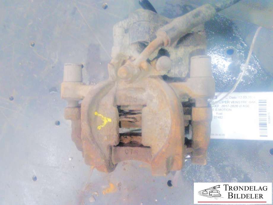 Bremsecaliper venstre bak, elektrisk til VW e-Golf, 2017-2020 (Fase 2)  (8V0 615 423|8V0 615 423 D|8V0 615 425)