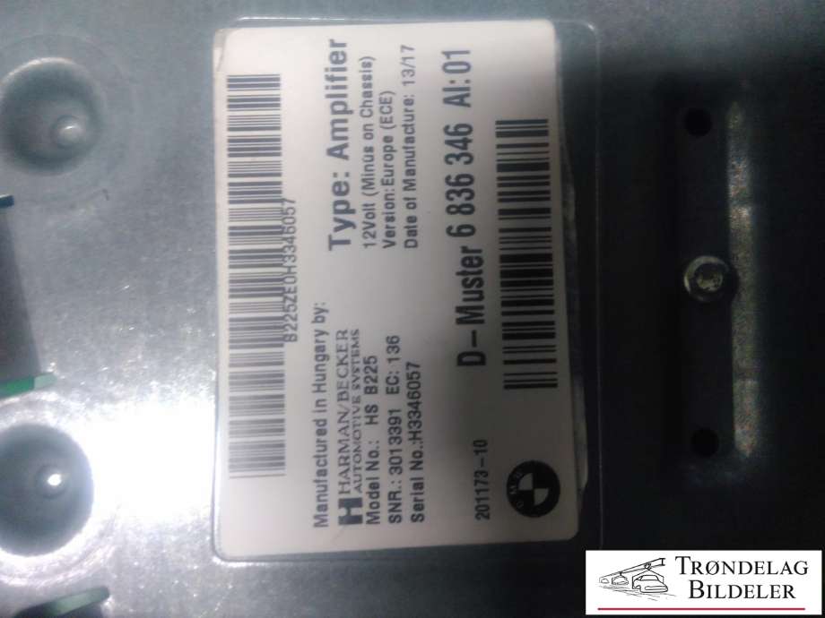 Bilstereo forsterker til BMW i3 2013-2022  (6836346|)