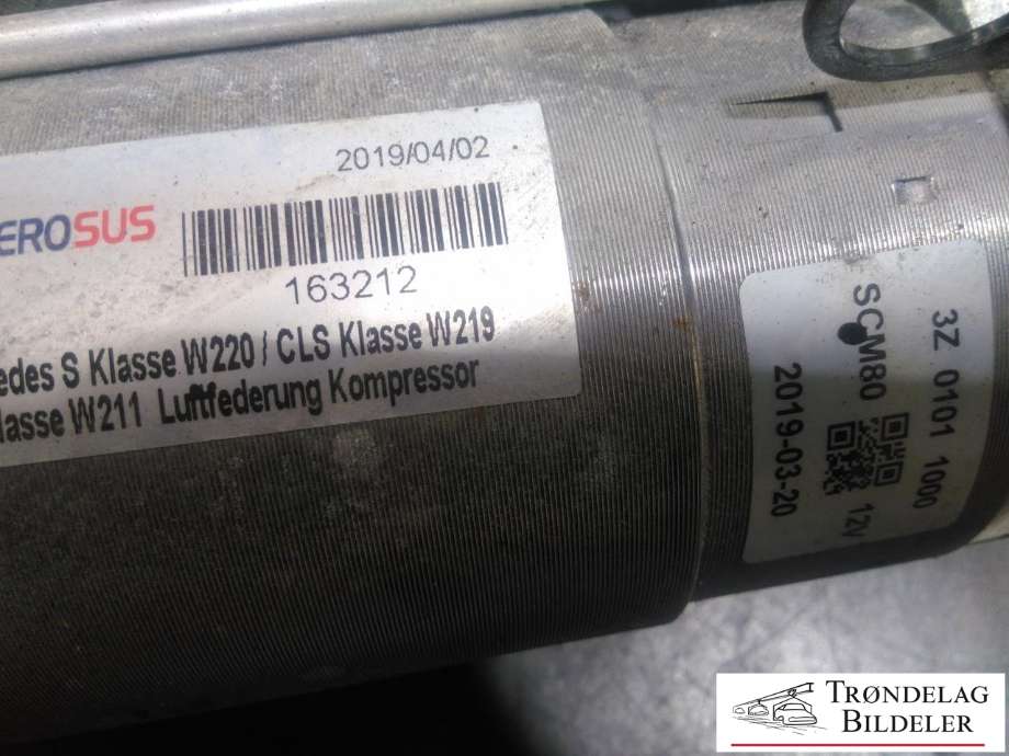 Kompressor nivå/luft til Mercedes CLS 2004-2010 (C219) (C219) (3Z01011000|)