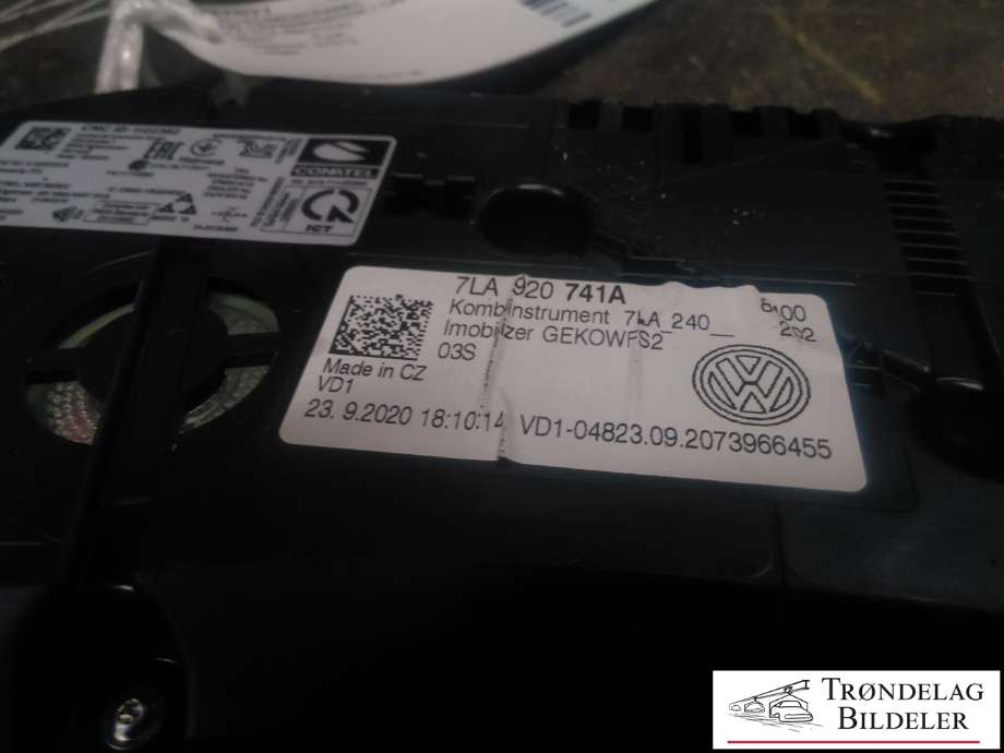Instrumentpanel til VW Transporter / Caravelle 2019-->> (T6.1) (T6.1) (7LA 920 741 A|)