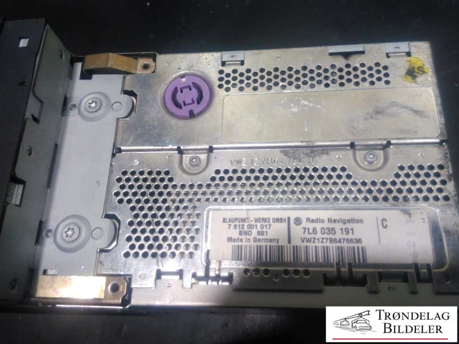 Bilstereo navigasjon til VW Touareg 2003-2007 (Type I, Fase 1)  (7L6035191|)