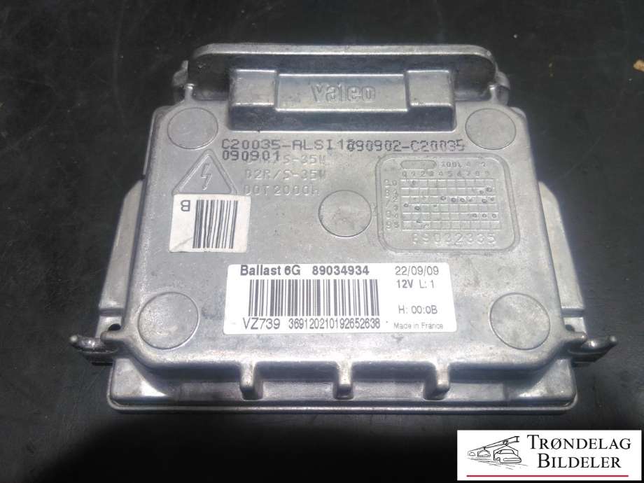 Styreenhet xenon/ballast til Peugeot 3008 2009-2016 (Type I)  (89034934|)
