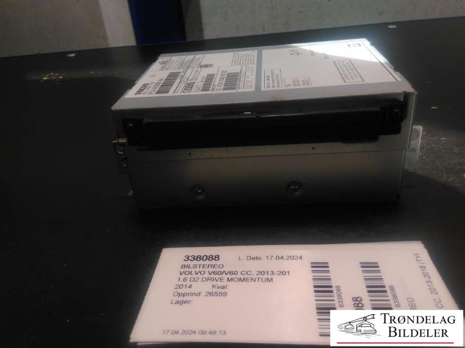 Bilstereo til Volvo V60/V60 CC 2013-2018 (Type I, Fase 2) (VOLVO|31433308|)
