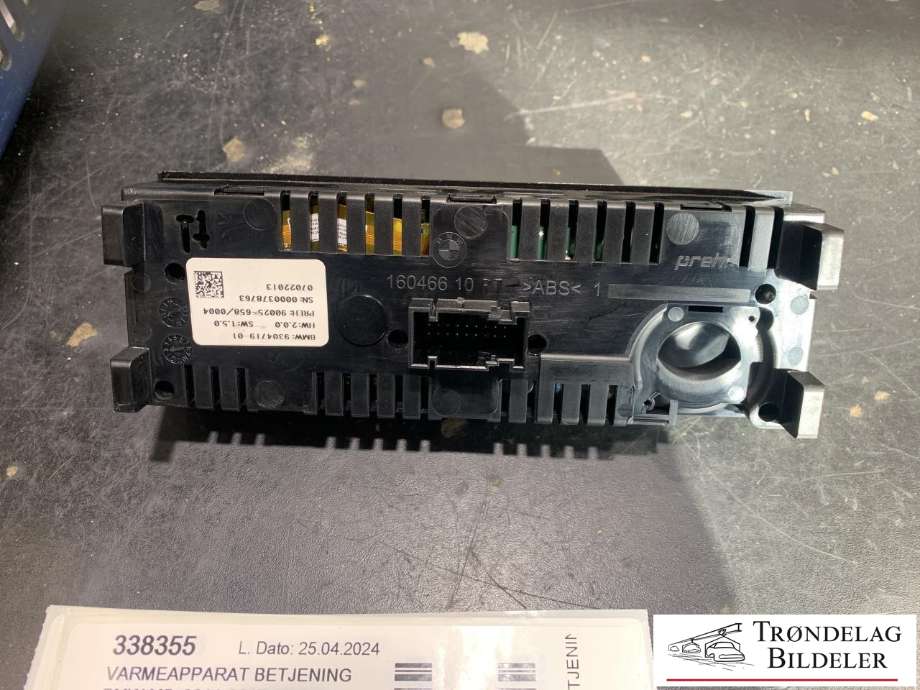 Varmeapparat betjening til BMW M5 2011-2017 (F10) (F10) (9304719-01|)