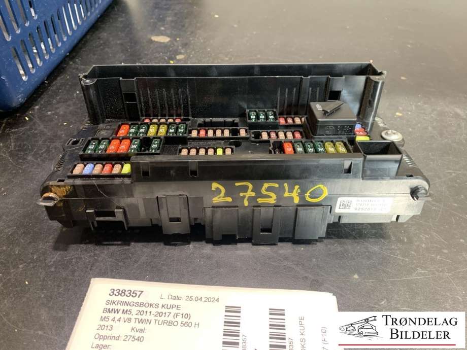 Sikringsboks kupe til BMW M5 2011-2017 (F10) (F10) (9252815|61149252815|)