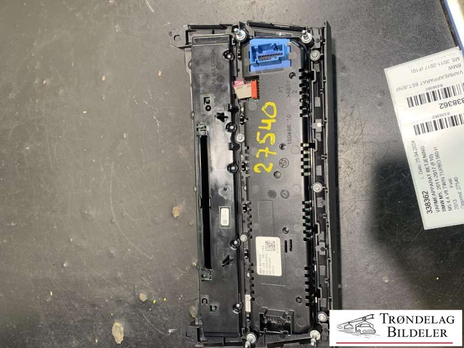Varmeapparat betjening til BMW M5 2011-2017 (F10) (F10) (9317670-01|)